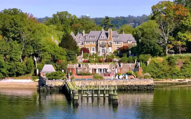 纽约长岛盖茨比原型48亩庄园城堡别墅,仅$4500万,装修精美绝伦