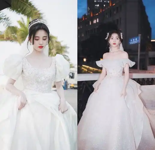 鞠婧祎婚纱照惹众怒营销冷白皮翻车脸和脖子颜色相差太多