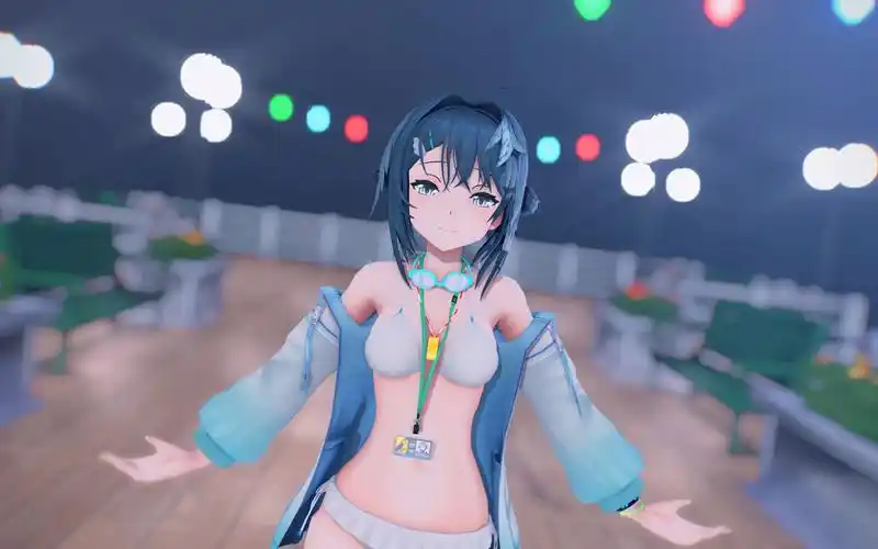 你的夏日女友请签收00可爱泳装羽毛笔00【明日方舟mmd】