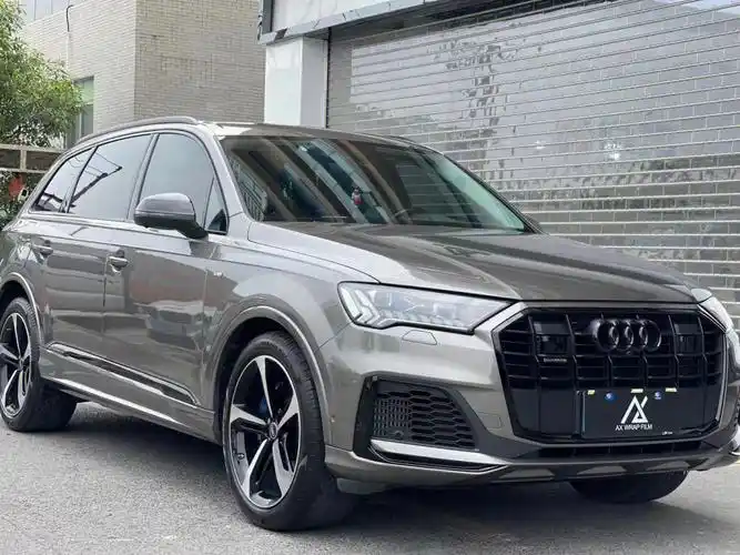 奥迪q7改色液态金属银