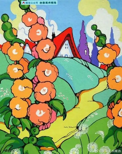 水粉##油画##艺术##手绘##儿童创意美术##创意美术##装饰画##儿童画