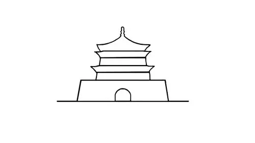 钟楼怎么画 - 简笔画 - 懂得