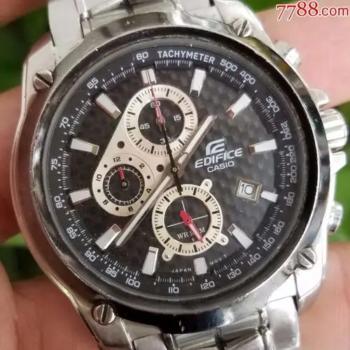 日本casio卡西欧edifice系列多功精密计时男表【经典赛车运行型计时款