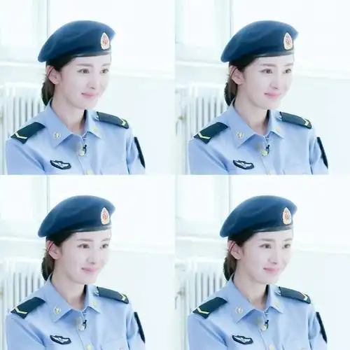 而大幂幂在《真正男子汉》中也有戴贝雷帽.