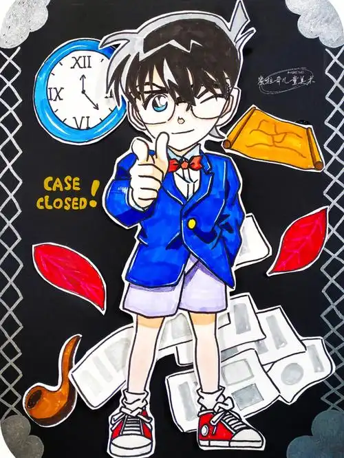 柯南的个性画法附作画步骤