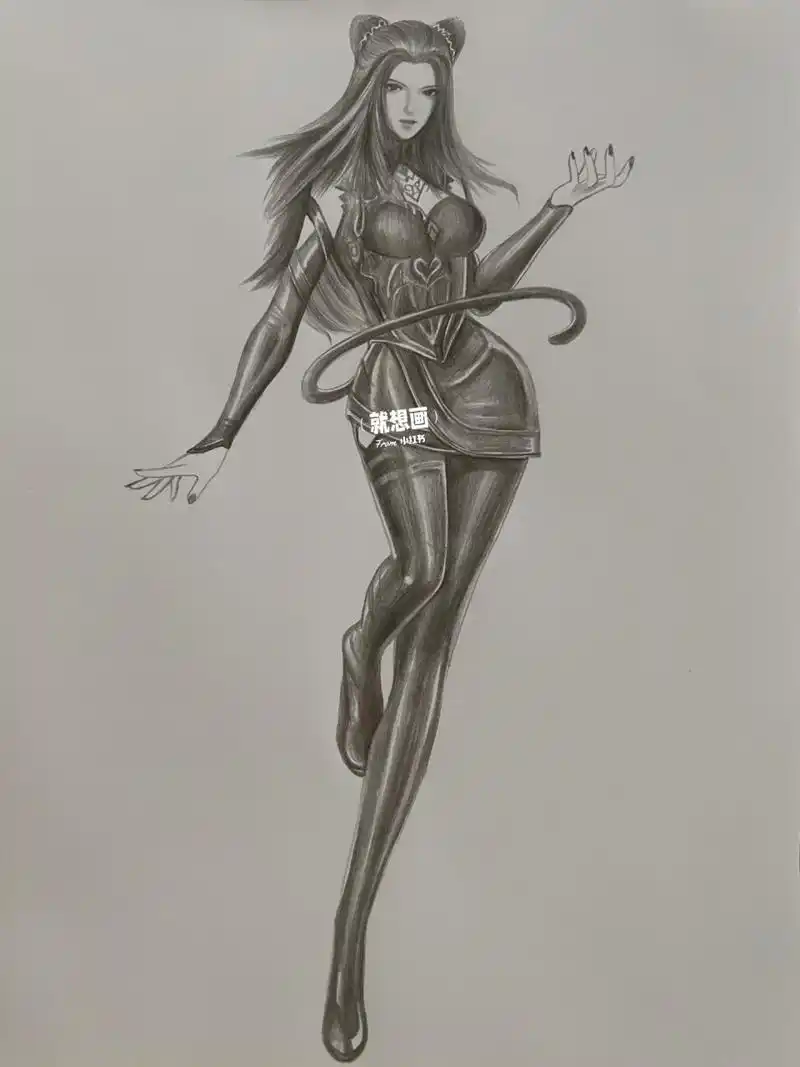 斗罗大陆朱竹清77画过程 过程77