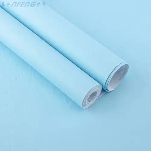 马卡龙纯色pvc自粘墙纸3d自贴欧式办公室客厅电视背景墙壁纸墙贴