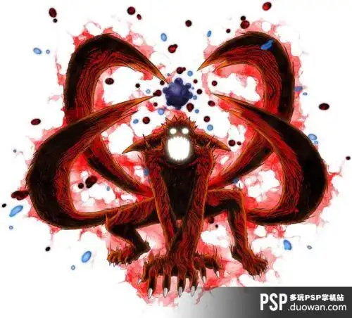 求火影忍者鸣人爆1-9尾的图片