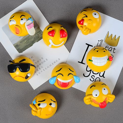 3d立体创意表情包冰箱贴搞怪笑脸磁性贴冰箱门装饰磁贴吸铁石可爱