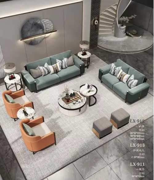 三个轻奢新中式客厅案例优雅而高级