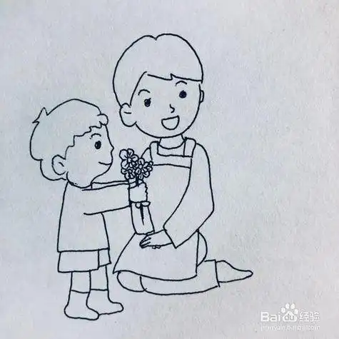 妈妈你辛苦了简笔画