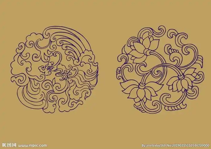 传统底纹背景图片