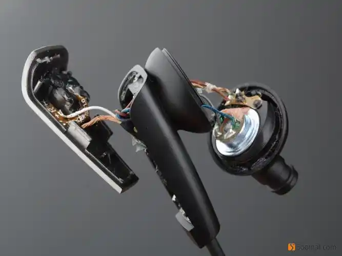 w380nb 蓝牙无线主动降噪入耳式[颈挂式]耳机-拆解-前后两个麦克风