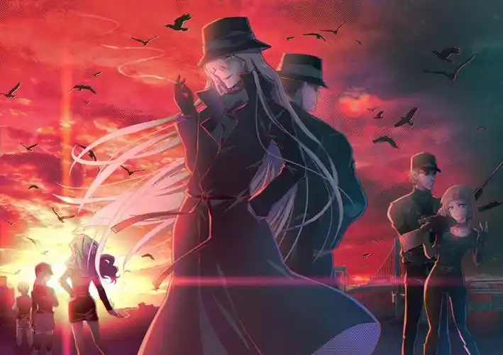 名侦探柯南黑衣组织插画图片