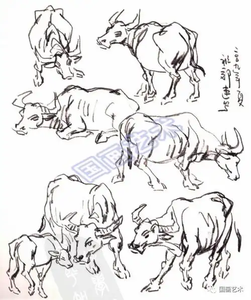 写意牛画法