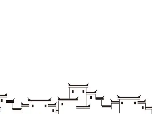 风水墨元素古风房子水墨建筑元素徽派建筑png素材处暑水墨海报房地
