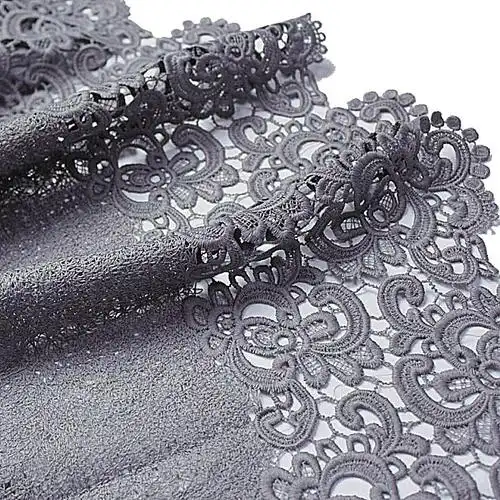 进口高档服装面料 镂空重工水溶蕾丝布料 立体花边布料 包邮