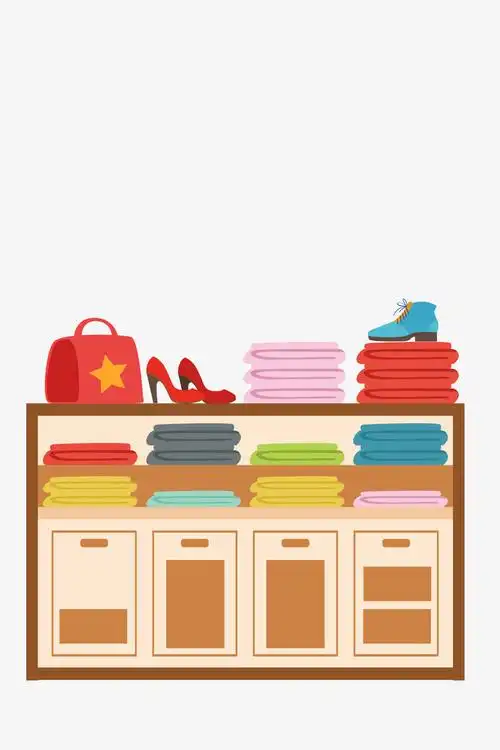 商店家庭手绘货架