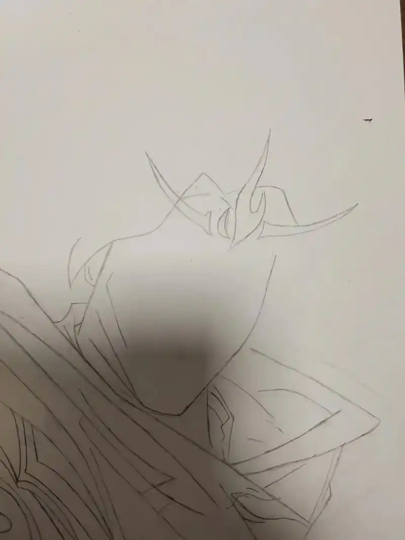 韩信绘画过程#王者荣耀 #画渣日常 #韩信 - 抖音