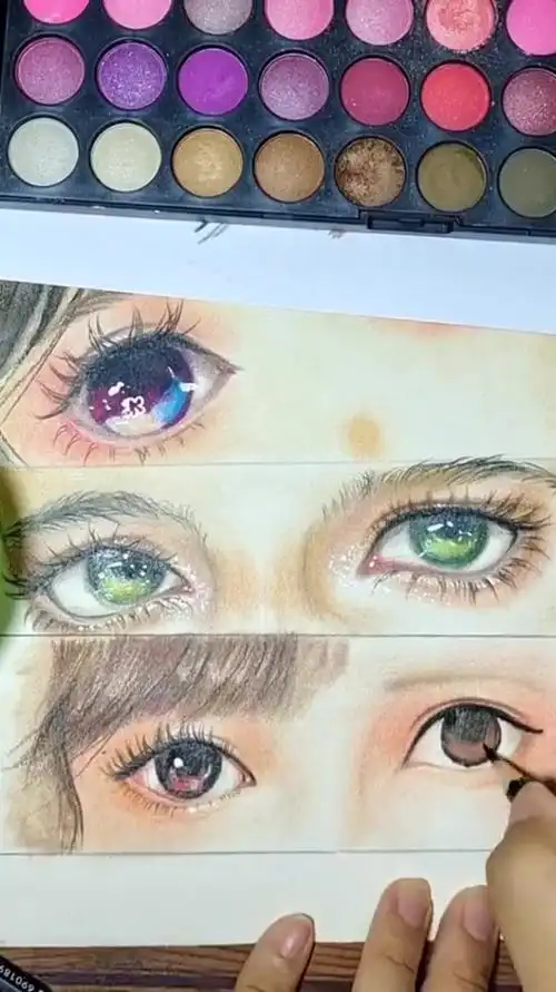 小舞眼睛教程来咯一起画起来