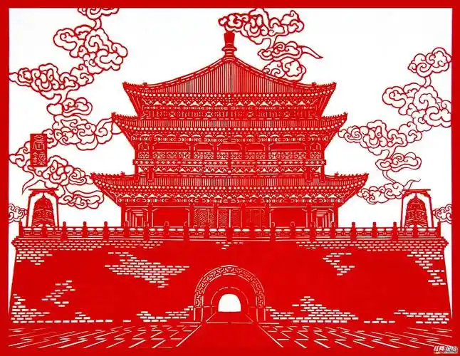 十大名楼剪纸