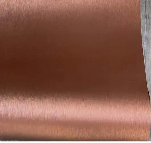 古铜色金属拉丝效果自粘墙纸壁纸家具电器翻新贴纸展厅展柜贴膜