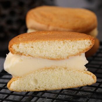 fghgf 娃娃脸头硬黄奶油夹心面包老式传统儿时早餐娃娃脸面包小时候的