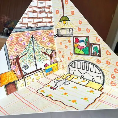 儿童画我的房间