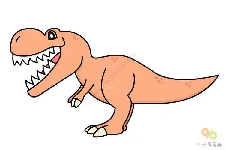 暴龙简笔画如何画