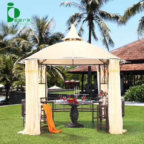 精欧户外 别墅庭院罗马遮阳凉亭木屋 花园豪华防腐白宫堡帐篷亭子