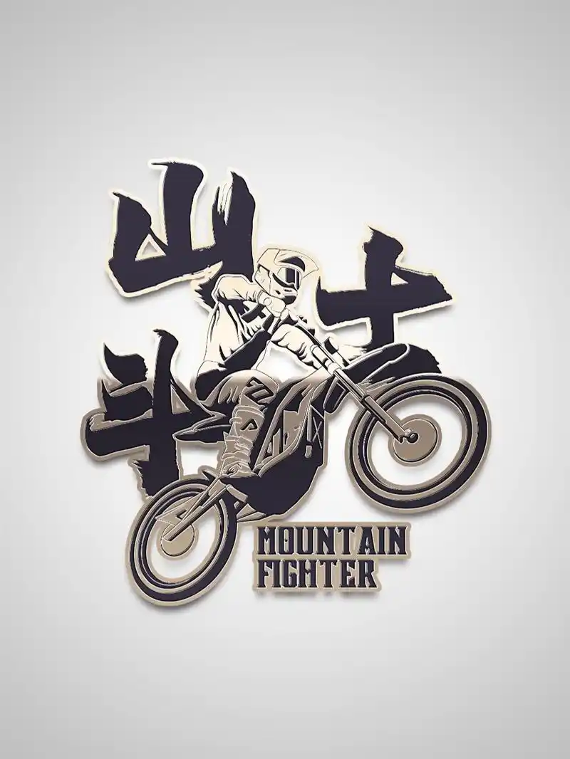 摩托车队logo设计 #机车logo设计