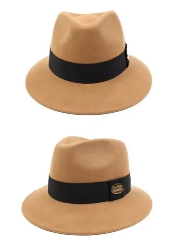 unchemistry/unchemistry gd metal line bg short系列米色软呢帽