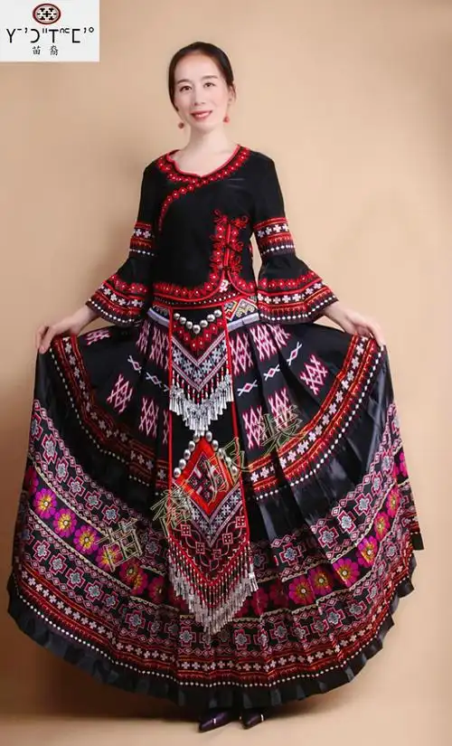 苗族服装女装教学|新款苗族服装女装品牌|新款苗族服装女装特色|服饰