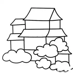 幼儿学画房子2,图片,简笔画-学笔画