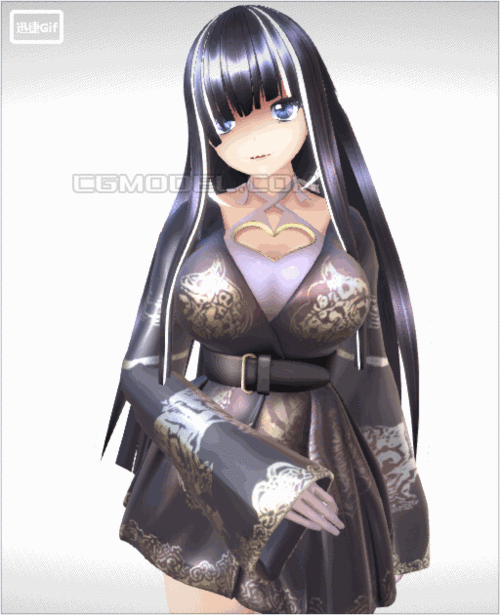 小仓小町-可爱日系和服美少女_crowcg作品_人物女人_cg模型网