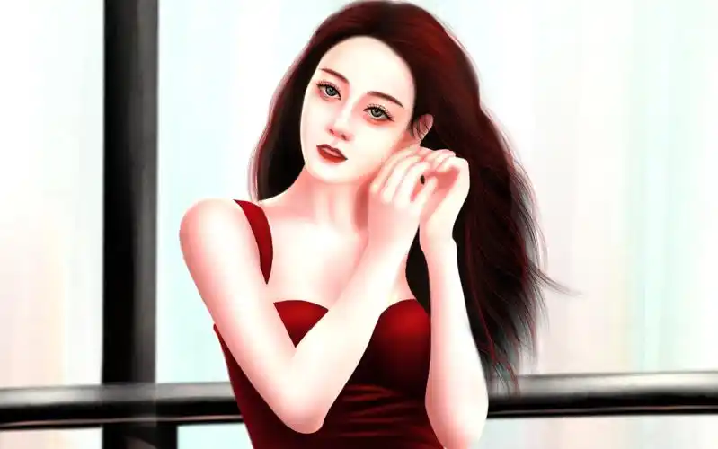 迪丽热巴～procreate绘画作品分享,ipad画画板绘作品,手绘插画壁纸