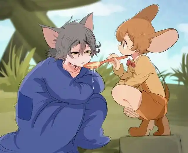 猫和老鼠拟人化,除了tom和jerry,奇怪的cp又增加了