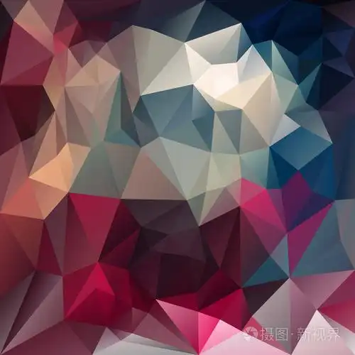 用不规则方格花纹图案矢量多边形背景