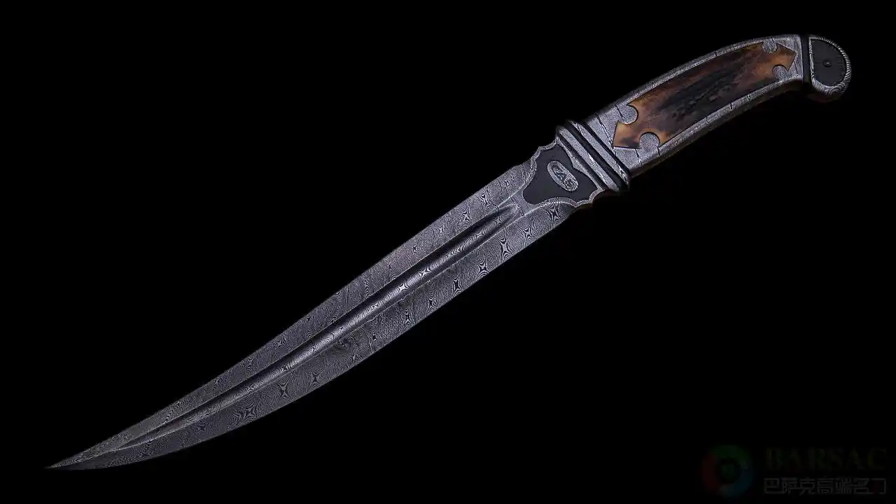 阿根廷国宝级大师克拉迪奥·索巴尔土耳其星云纹大马士革波斯弯刀