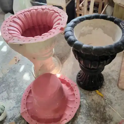 仁发花园塑料混凝土花盆模具水泥花盆大型模具硅胶混凝土花盆模具花盆