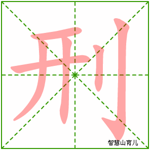 刑的笔顺拼音及解释