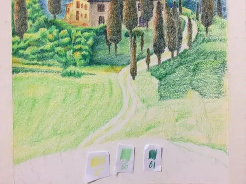 彩铅教程托斯卡纳风景详细步骤带色号