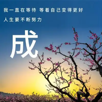励志姓氏头像我一直在等待等着自己变得更好人生要不断努力