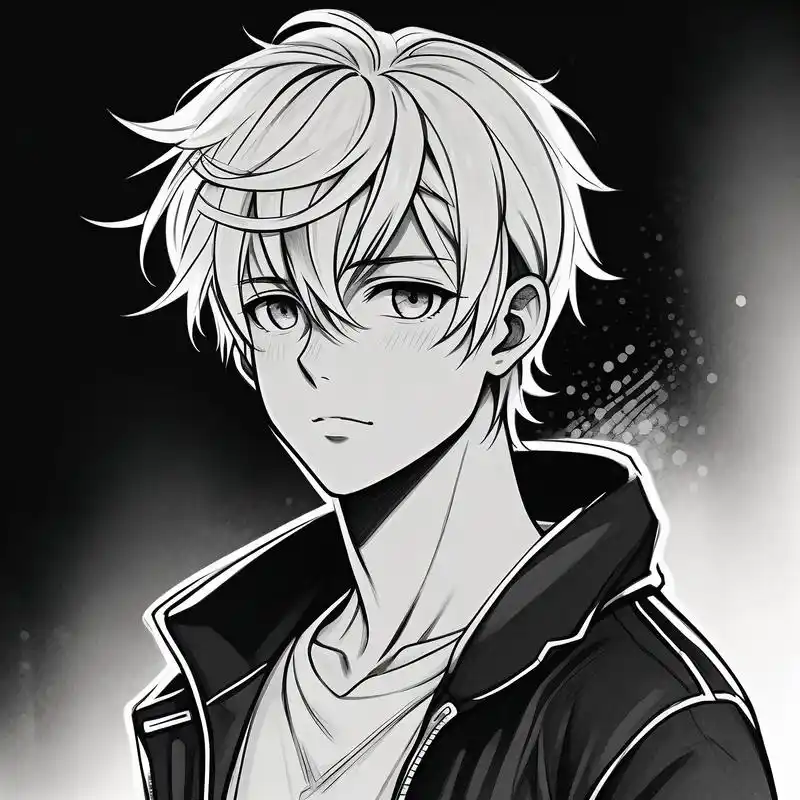 92伤感动漫男生头像,深情凝望93