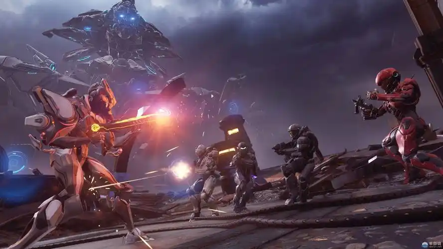 光晕5最新高清截图激烈外星突围战