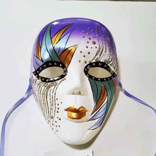 新款彩绘全脸面具威尼斯化妆舞会面具厂家批发爆款面具