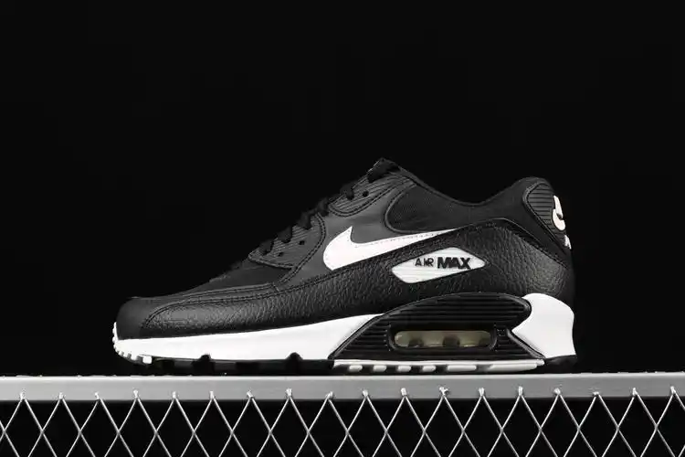 nike air max 90 耐克黑白配色气垫跑步鞋 325213-060