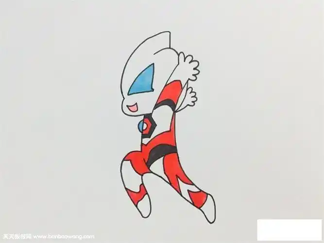 终极捷德奥特曼怎么画-儿童简笔画大全