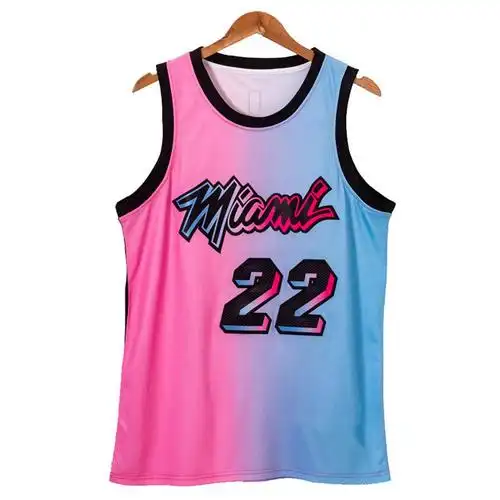 腾讯体育nba旗舰店同款热火队22号吉米巴特勒球衣butler城市版渐变