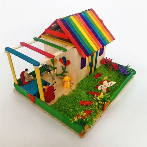 棍棒雪糕棒冰diy手工手工制制作模型材料木棍模型制作工具